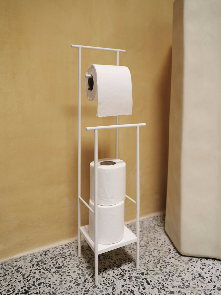 Dora Toilet Paper Stand - Ferm Living - Shelving - White - HORNE