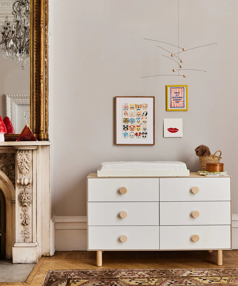 Dot 6 - Drawer Dresser - Oeuf Kids + Baby - Birch - HORNE