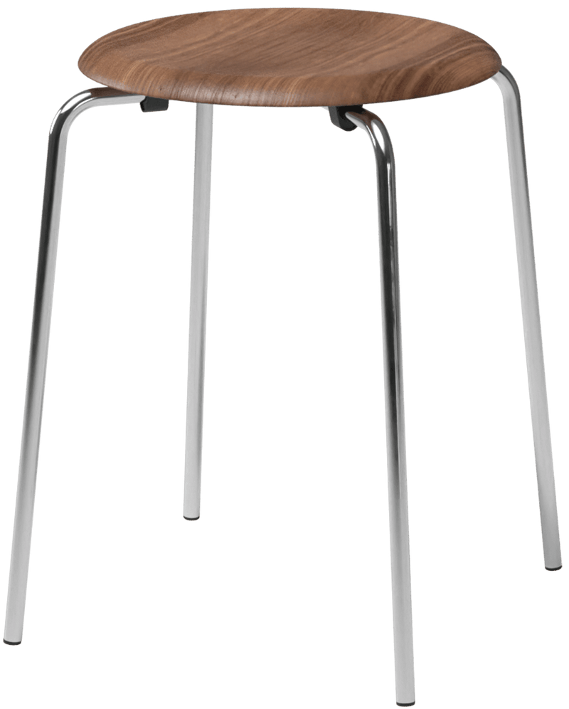 Dot Stool - Fritz Hansen Chairs - Walnut Veneer - HORNE