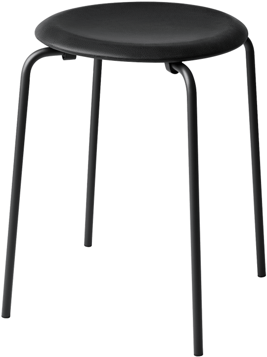 Dot Stool - Fritz Hansen Chairs - Black Matte - HORNE