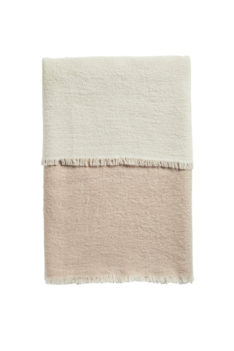 Double throw - Woud Blankets + Throws + Pillows - Light grey/Dark grey - HORNE