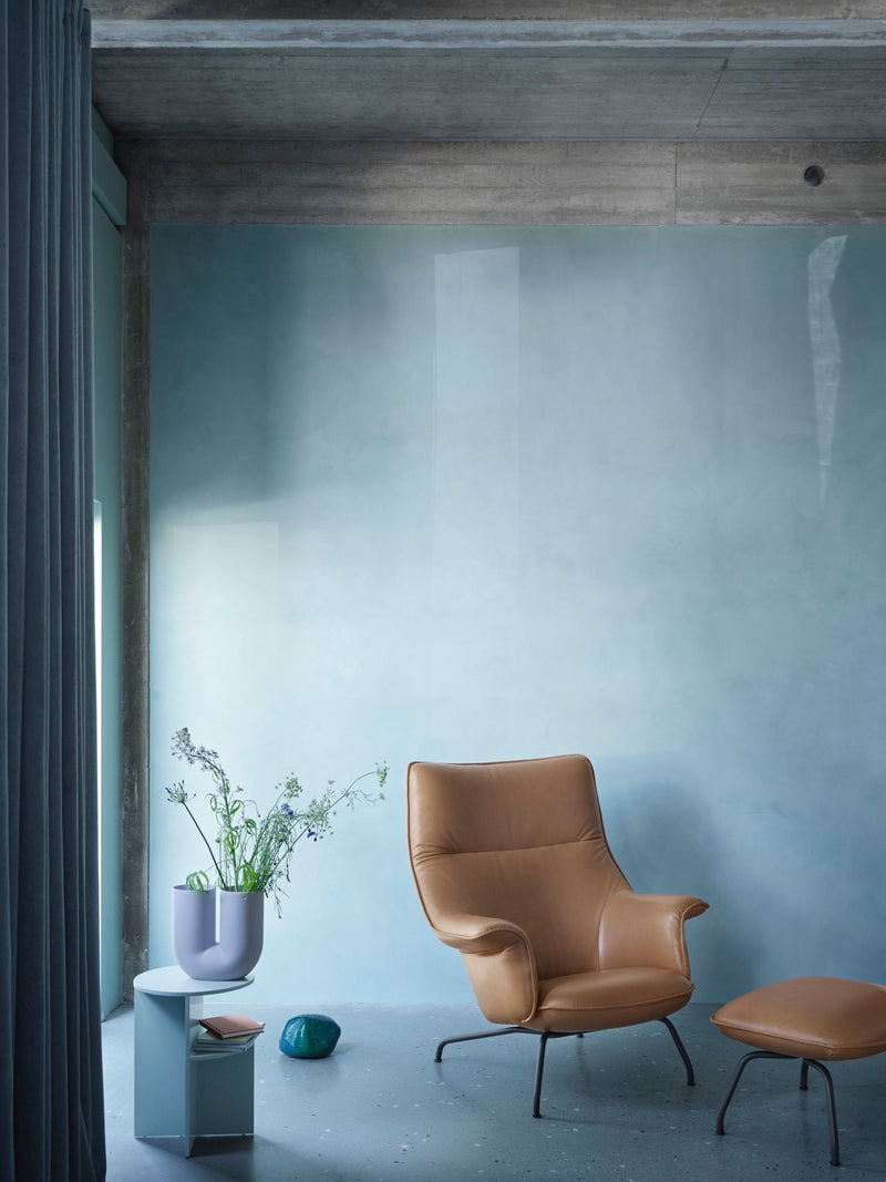 Doze Lounge Chair - Swivel Base - Muuto Chairs - Ocean 80/Anthracite Black - High Back - HORNE