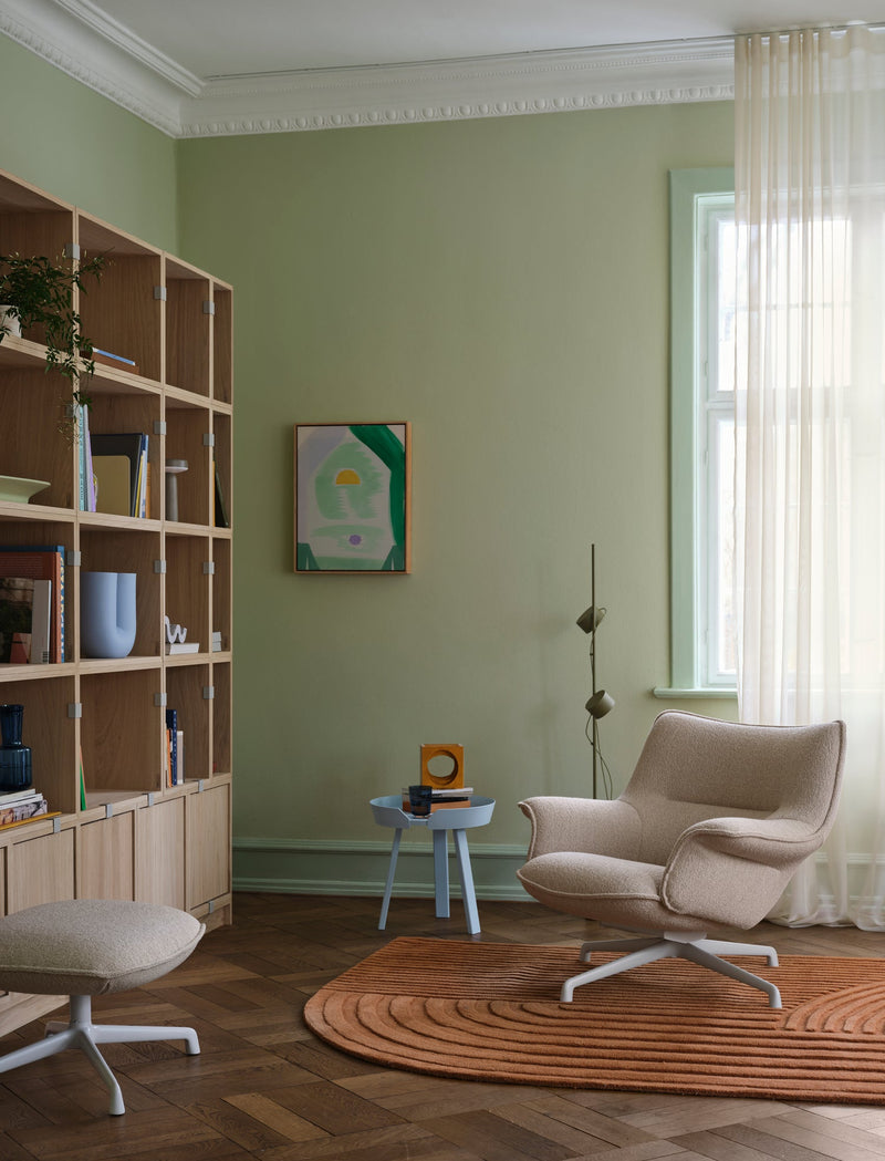 Doze Lounge Chair - Swivel Base - Muuto Chairs - Ocean 80/Anthracite Black - High Back - HORNE
