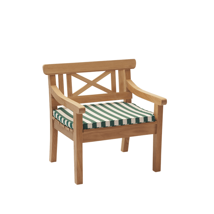 Drachmann Chair Cushion - Skagerak by Fritz Hansen Outdoor Furniture - Light Apricot/Dark Green - HORNE