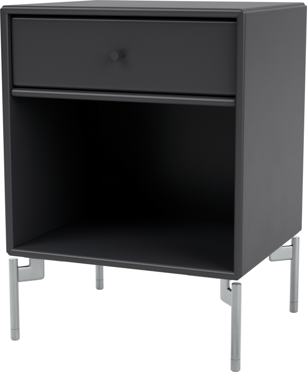 Dream Nightstand - With Legs - Montana - Bedside Tables - Anthracite - Matte Chrome - HORNE