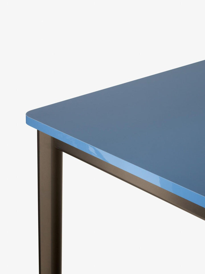 Drip Counter Table - &Tradition Desks - 55" x 20" - Azzurro Naxos Fenix 0771 & Light Blue Rehau 77193 - HORNE
