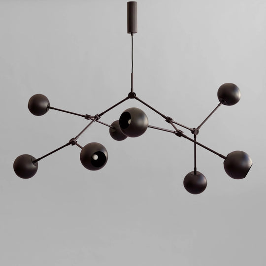 Drop Chandelier Globe - 101 Copenhagen Lighting - Regular - Burned Black - HORNE