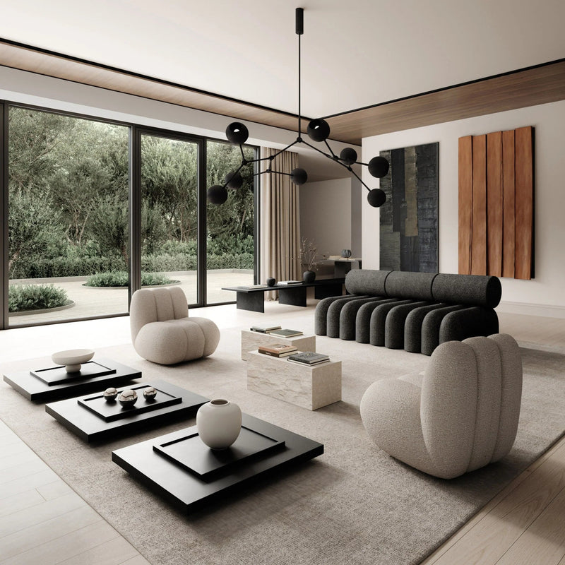 Drop Chandelier Globe - 101 Copenhagen Lighting - Regular - Burned Black - HORNE