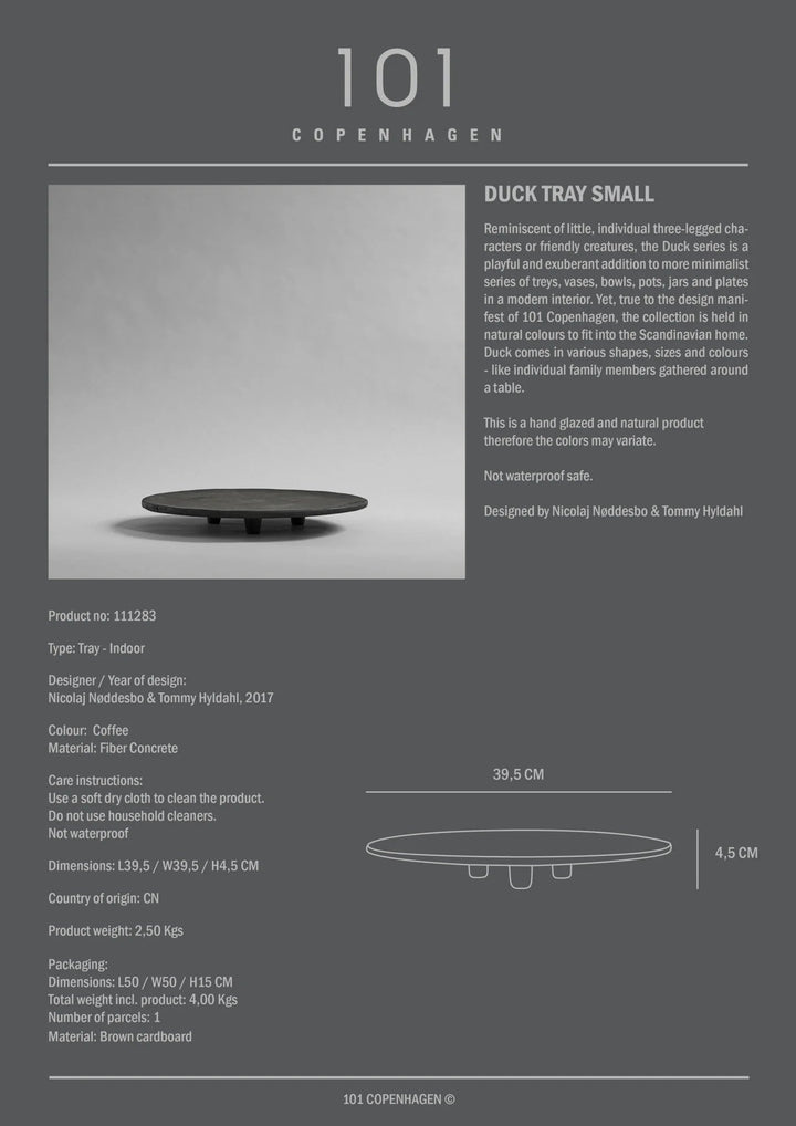 Duck Tray - 101 Copenhagen Storage + Organization - Small - Coffee - HORNE