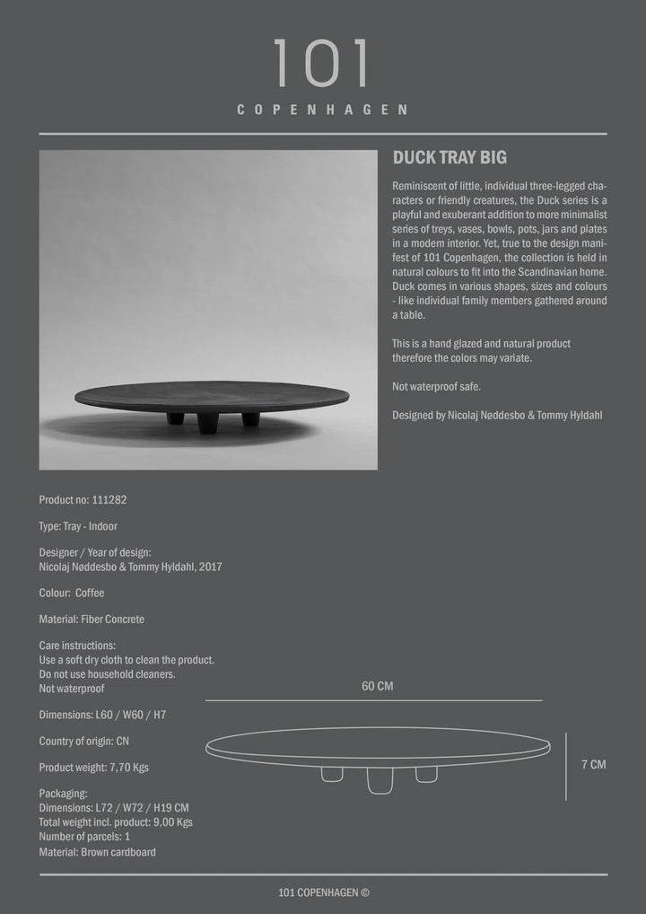 Duck Tray - 101 Copenhagen Storage + Organization - Small - Coffee - HORNE