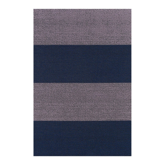 Duo Stripe Shag Rug in Berry