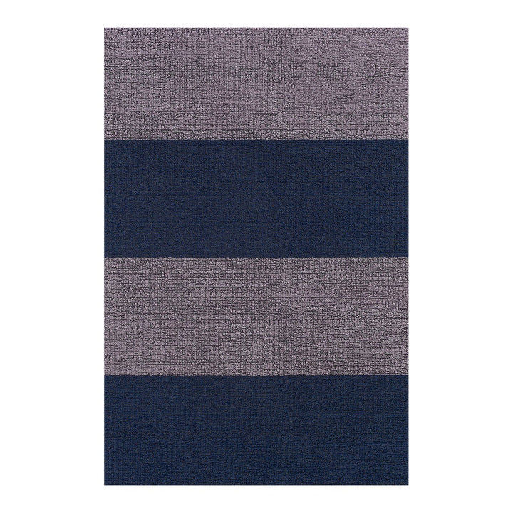 Duo Stripe Shag Rug in Berry