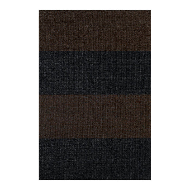 Duo Stripe Shag Rug in Mocha