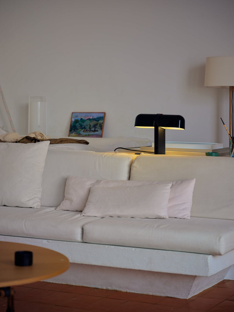 Duo Table Lamp - Santa & Cole - Table + Task - Opaque Black - HORNE