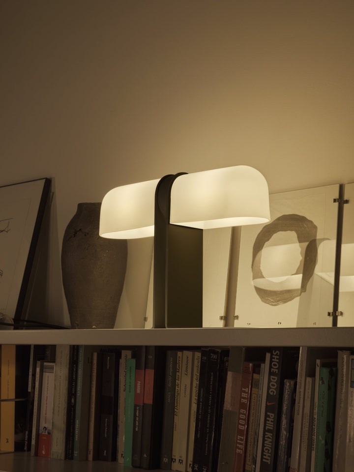Duo Table Lamp - Santa & Cole - Table + Task - Translucent White - HORNE