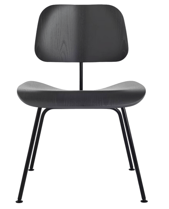 Eames® Molded Plywood Dining Chair - Metal Base - Herman Miller® Chairs - Ebony - Black - HORNE