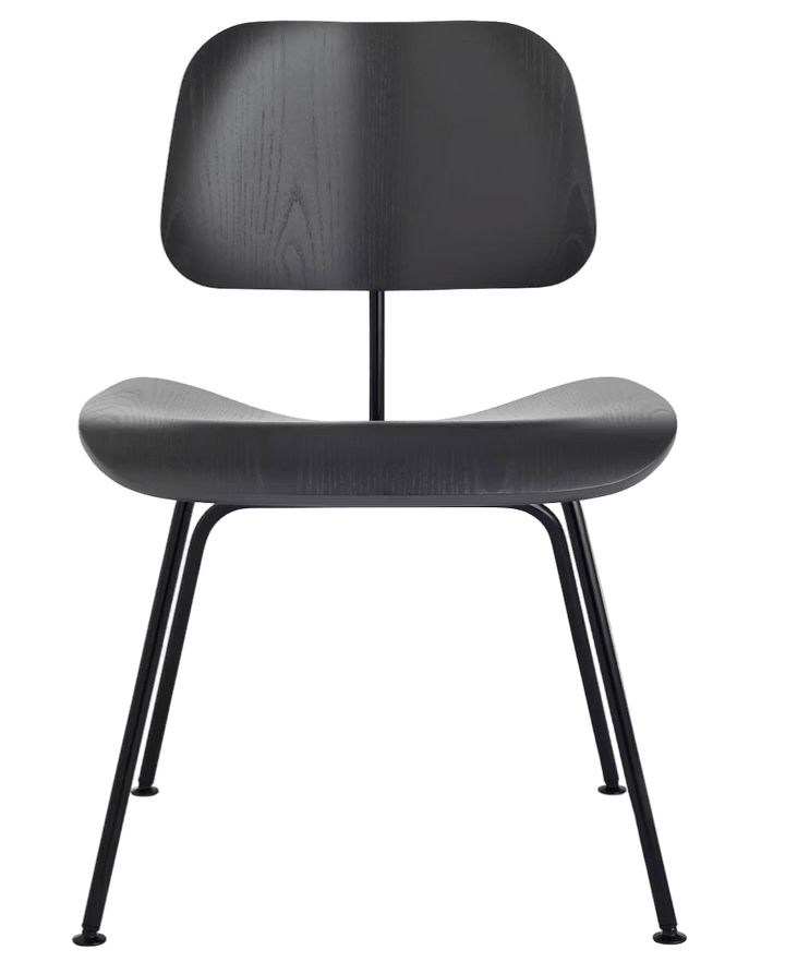 Eames® Molded Plywood Dining Chair - Metal Base - Herman Miller® Chairs - Ebony - Black - HORNE