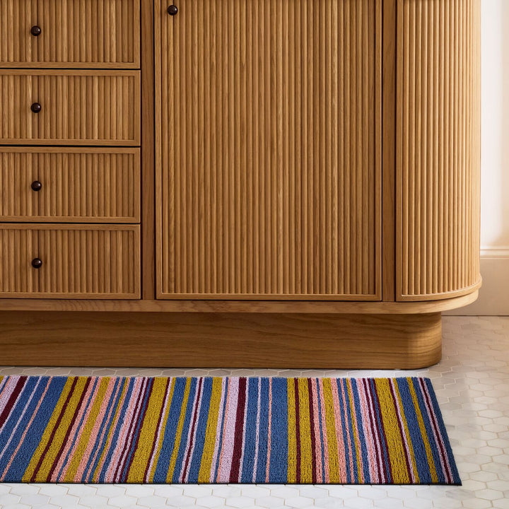 Echo Stripe Shag Mat lifestyle