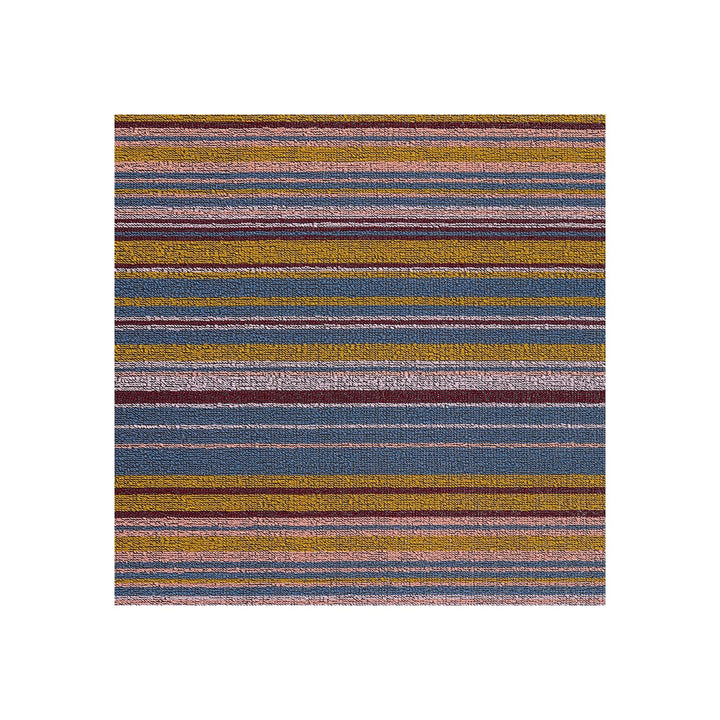 Echo Stripe Shag Mat in Dusk