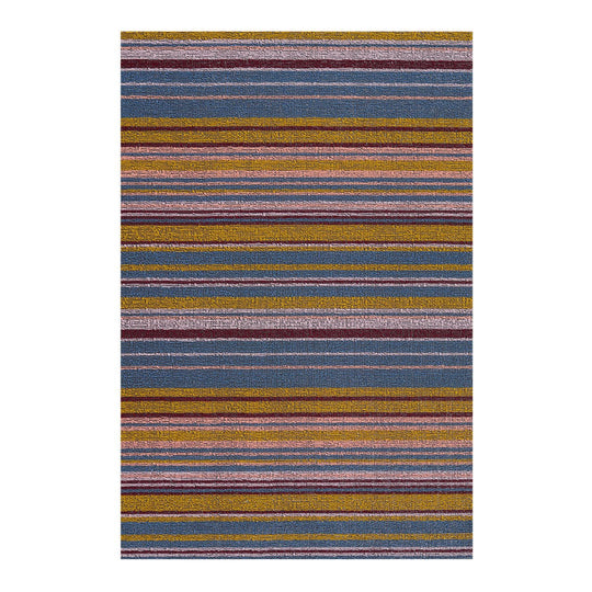 Echo Stripe Shag Mat in Dusk