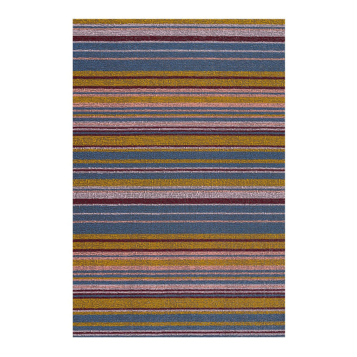 Echo Stripe Shag Mat in Dusk