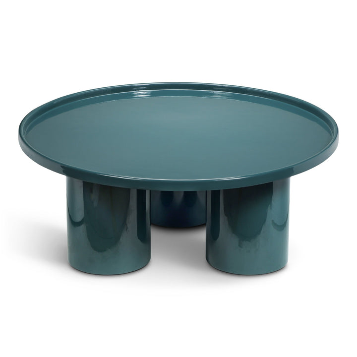 Eclat - Sofia Enamel Coffee Table - Urbia Coffee Tables - Aegean Teal - HORNE