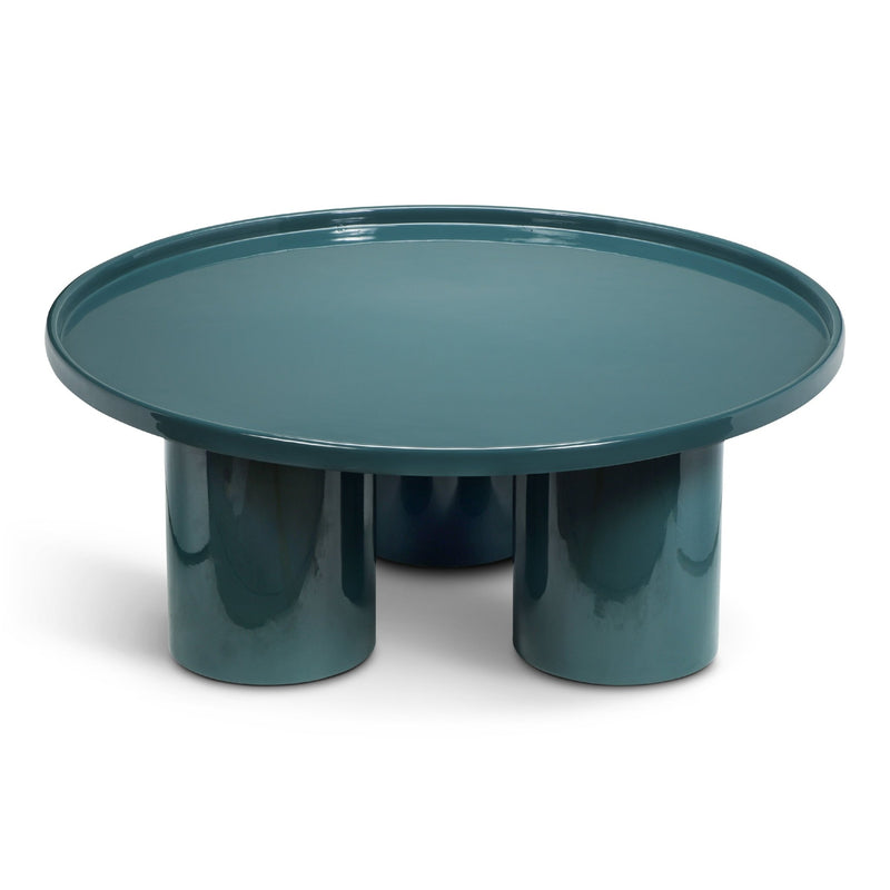 Eclat - Sofia Enamel Coffee Table - Urbia Coffee Tables - Aegean Teal - HORNE