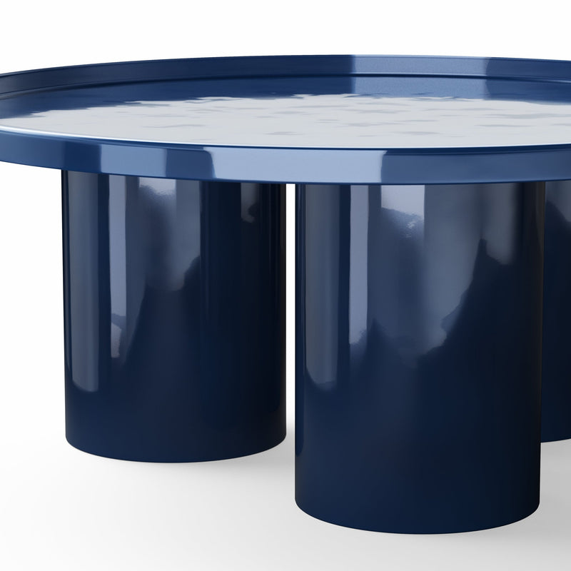 Eclat - Sofia Enamel Coffee Table - Urbia Coffee Tables - Aegean Teal - HORNE