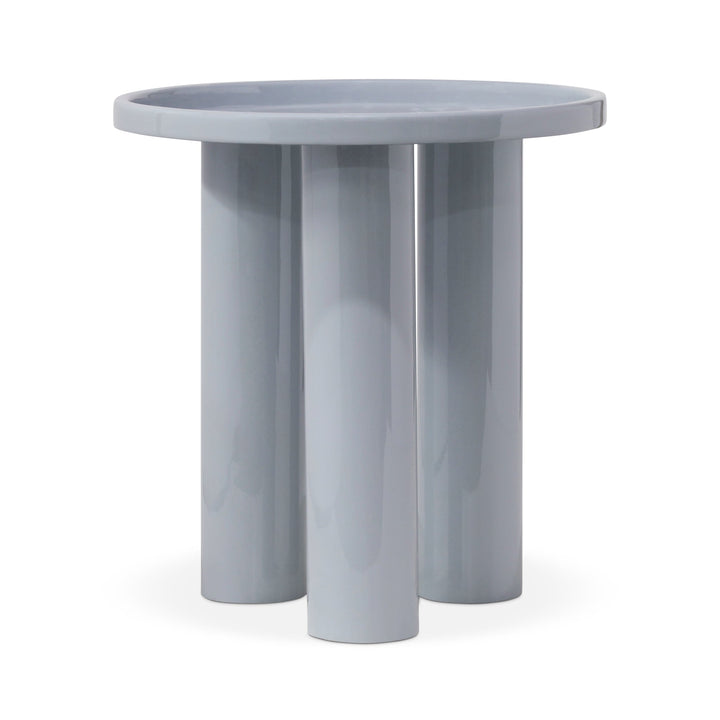 Eclat - Sofia Enamel End Table - Urbia Coffee Tables - Pearl Blue - HORNE