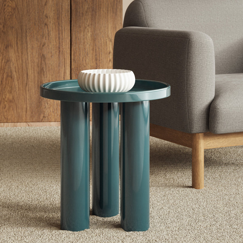 Eclat - Sofia Enamel End Table - Urbia Coffee Tables - Aegean Teal - HORNE