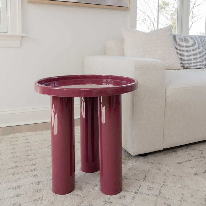 Eclat - Sofia Enamel End Table - Urbia Coffee Tables - Yellow Ochre - HORNE
