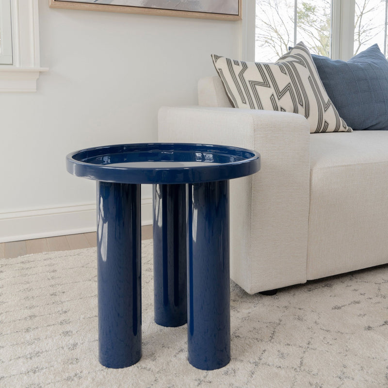Eclat - Sofia Enamel End Table - Urbia Coffee Tables - Aegean Teal - HORNE