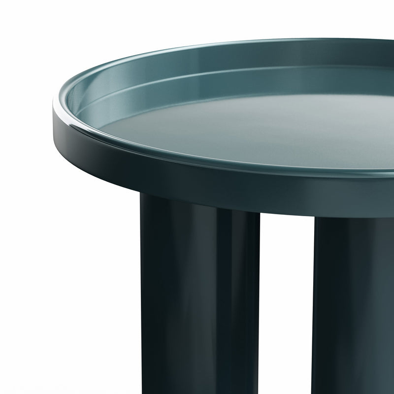 Eclat - Sofia Enamel End Table - Urbia Coffee Tables - Aegean Teal - HORNE