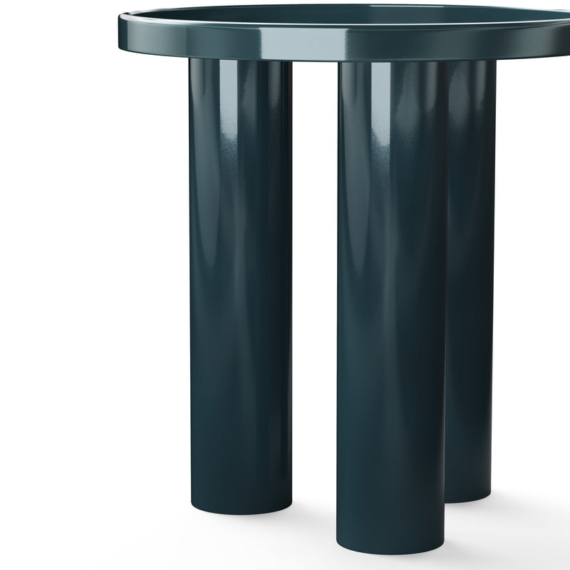 Eclat - Sofia Enamel End Table - Urbia Coffee Tables - Aegean Teal - HORNE