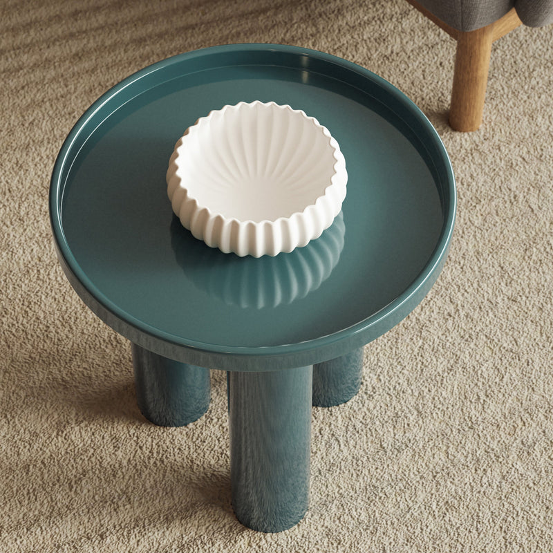 Eclat - Sofia Enamel End Table - Urbia Coffee Tables - Aegean Teal - HORNE