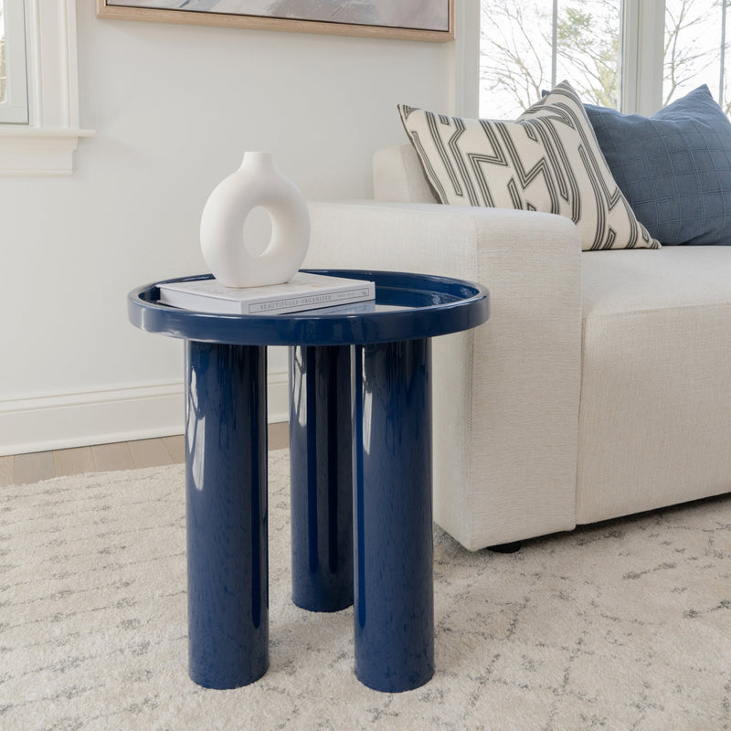 Eclat - Sofia Enamel End Table - Urbia Coffee Tables - Aegean Teal - HORNE