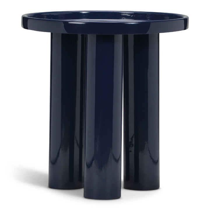 Eclat - Sofia Enamel End Table - Urbia Coffee Tables - Navy - HORNE