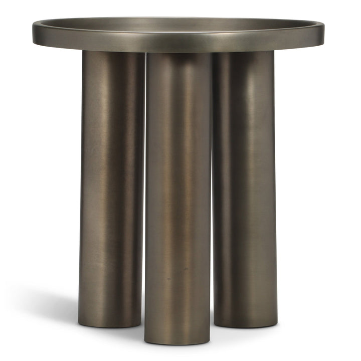 Eclat - Sofia Industrial End Table - Urbia Tables - Industrial Nickel - HORNE