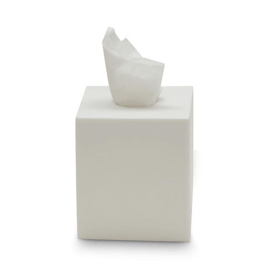 Edge Tissue Box Holder - Tina Frey Bathroom Accessories - White - HORNE