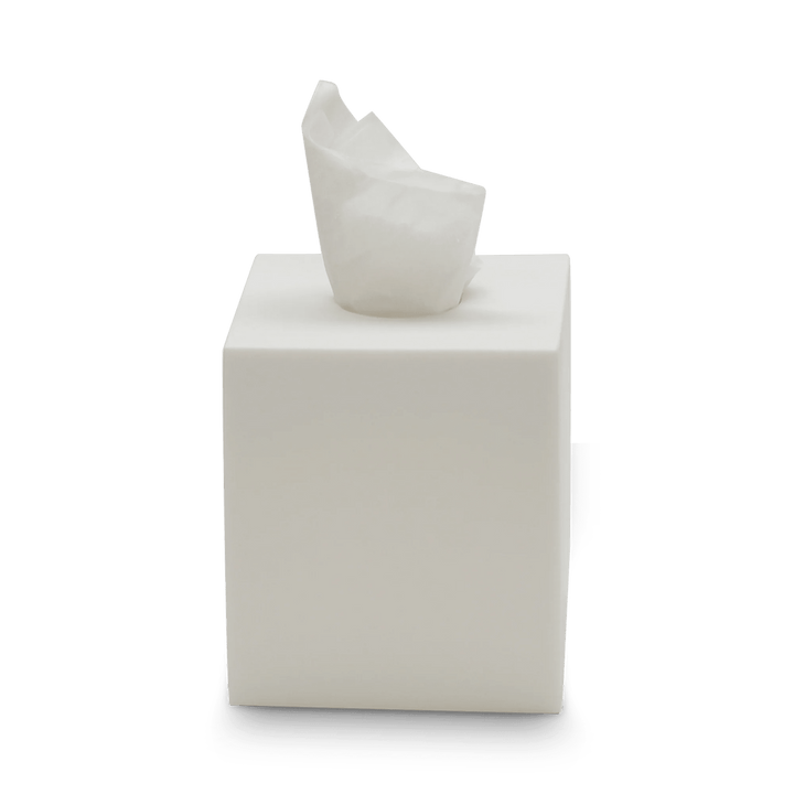 Edge Tissue Box Holder - Tina Frey Bathroom Accessories - White - HORNE