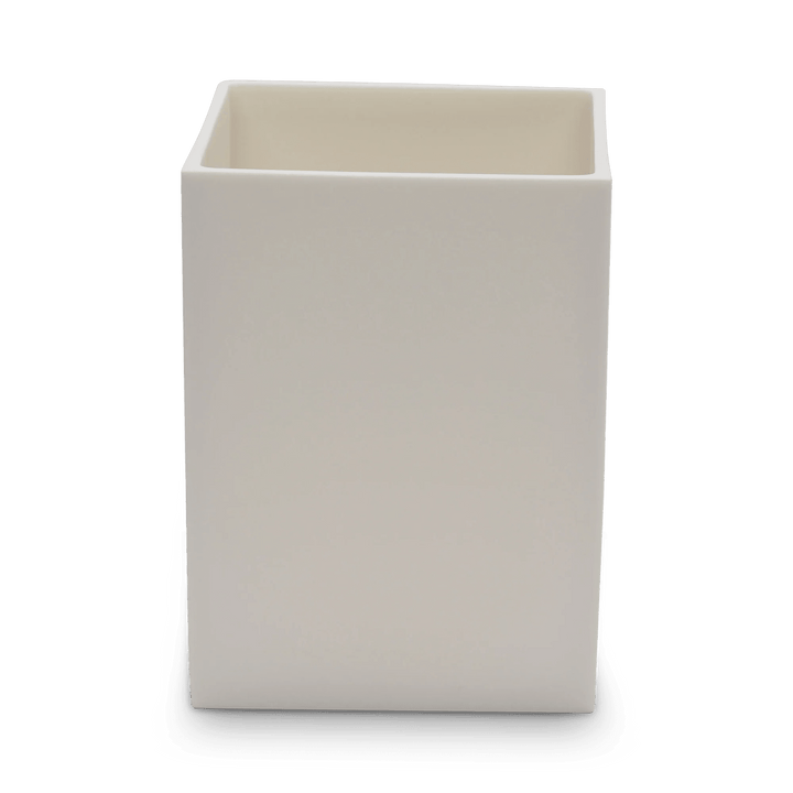 Edge Wastebasket - Tina Frey Bathroom Accessories - White - HORNE