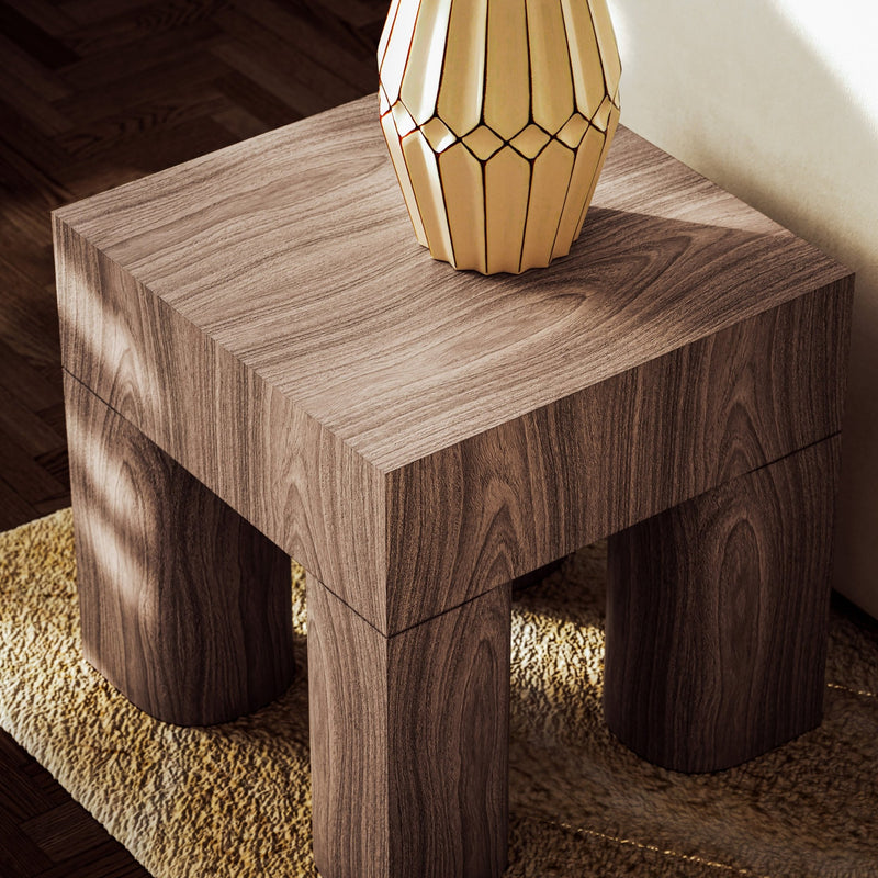 Eka End Table - Walnut - Urbia Tables - HORNE