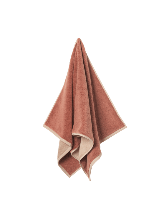 Ekko Bath Towel - Ferm Living - Mocha/Cashmere - HORNE
