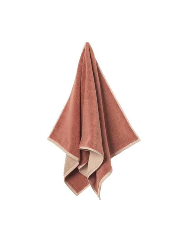 Ekko Bath Towel - Ferm Living - Mocha/Cashmere - HORNE