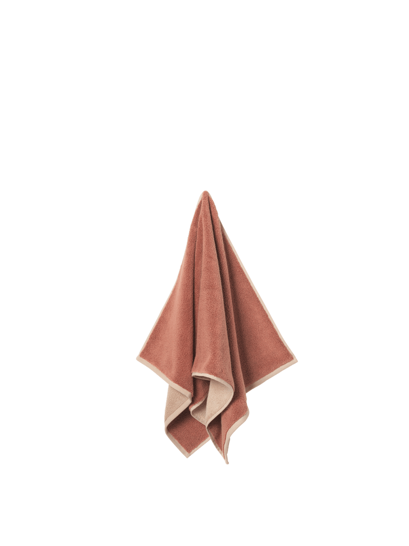 Ekko Hand Towel - Ferm Living - Mocha/Cashmere - HORNE