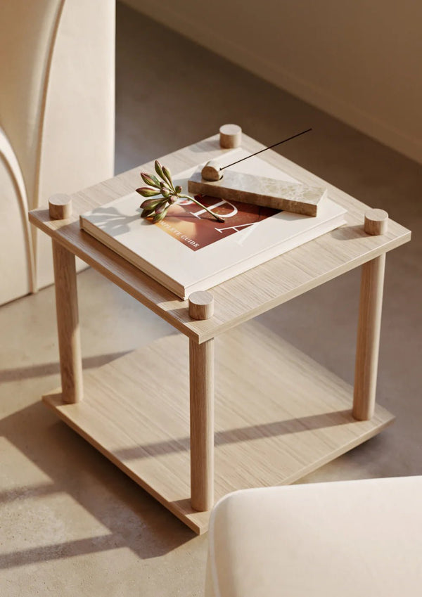 Elevate Shelf A - Woud Shelving - White - HORNE