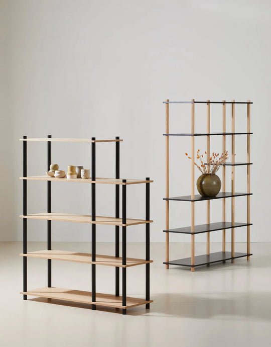 Elevate Shelf D - Woud Shelving - White - HORNE