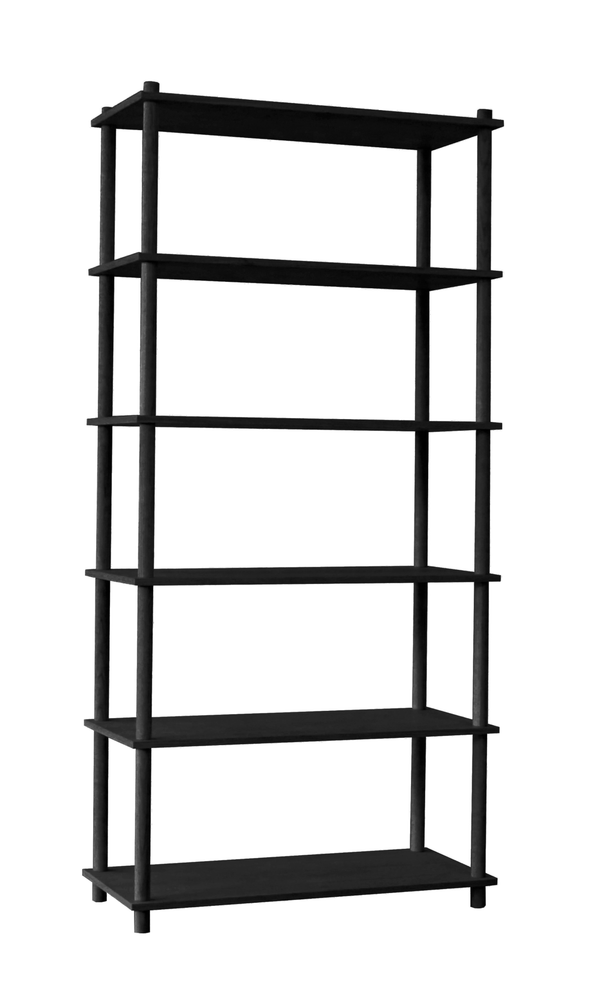 Elevate Shelving System - 5 - Woud - Shelving - Black Oak - HORNE
