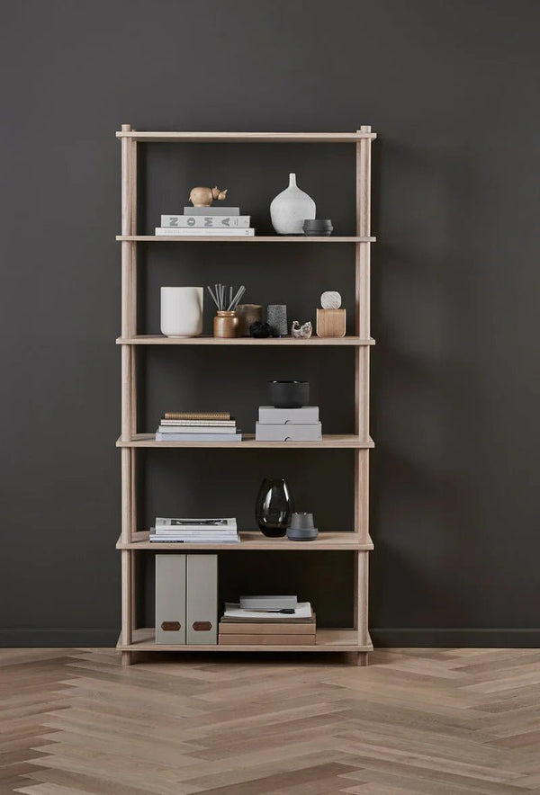 Elevate Shelving System - 5 - Woud - Shelving - Black Oak - HORNE