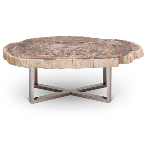 Eliza Coffee Table - Urbia Coffee Tables - Natural Light - Polished Stainless Steel - HORNE